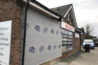 4 Patched up post ram raid_Spar Lindford