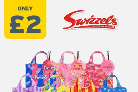Swizzels foldable shopping bags