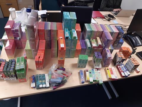 Illegal vapes_South Yorkshire police